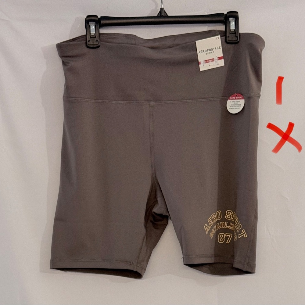 Aeropostale Women's Charcoal Bike Shorts